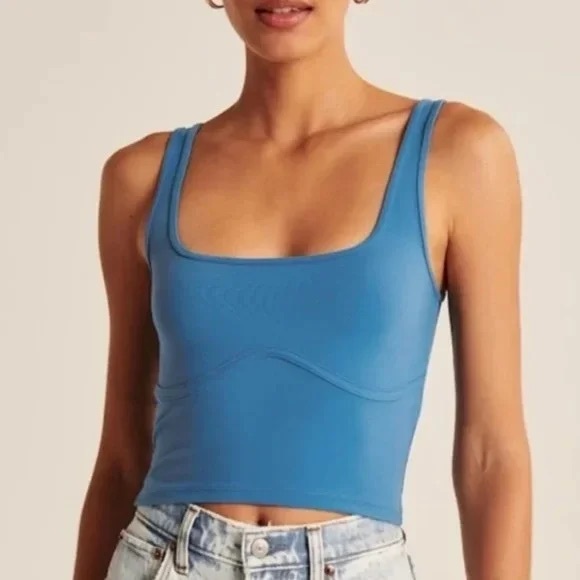 Abercrombie & Fitch Tops - Abercrombie & Fitch Seamless Fabric corset  Squareneck Tank